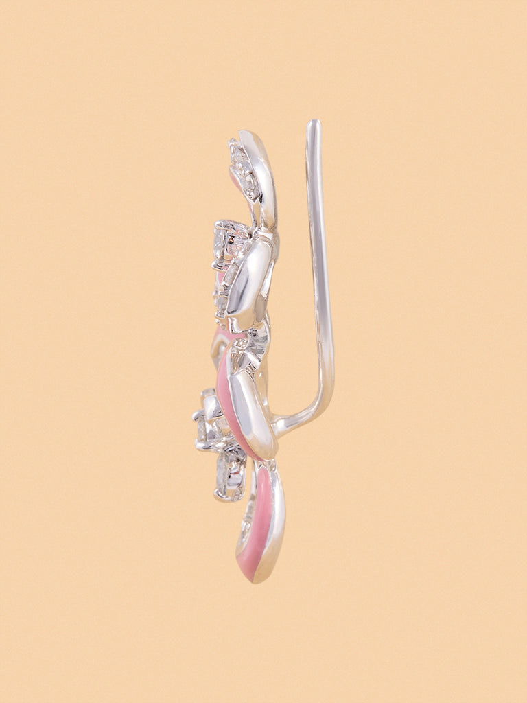 Pink Floral Lab Diamond Ring