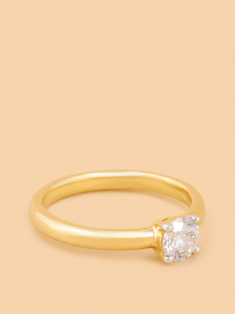 Brilliant Solitaire Lab Diamond Ring