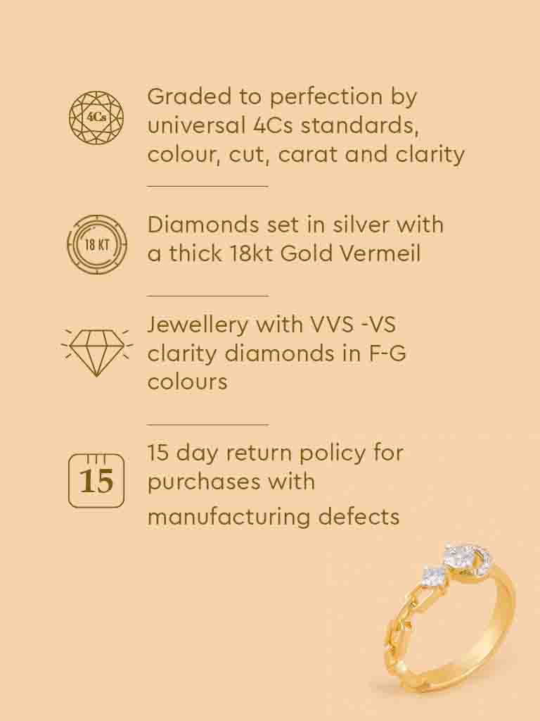 Eternal Circle Chain Lab Diamond Ring