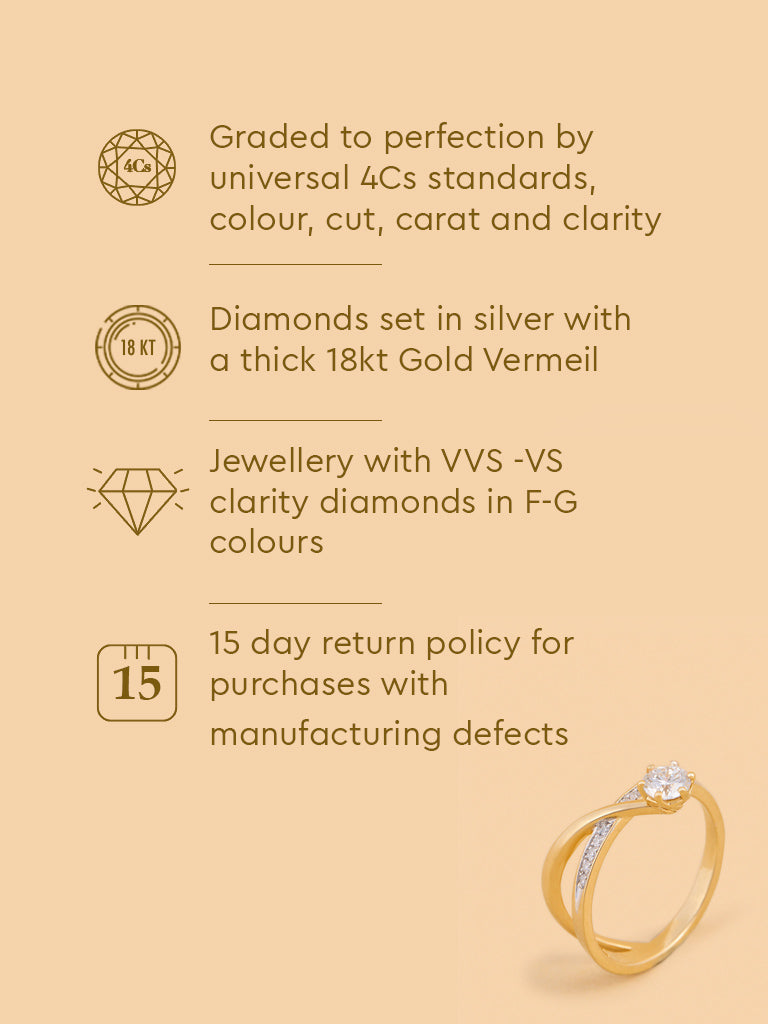 Classic Comet Solitaire Lab Diamond Ring