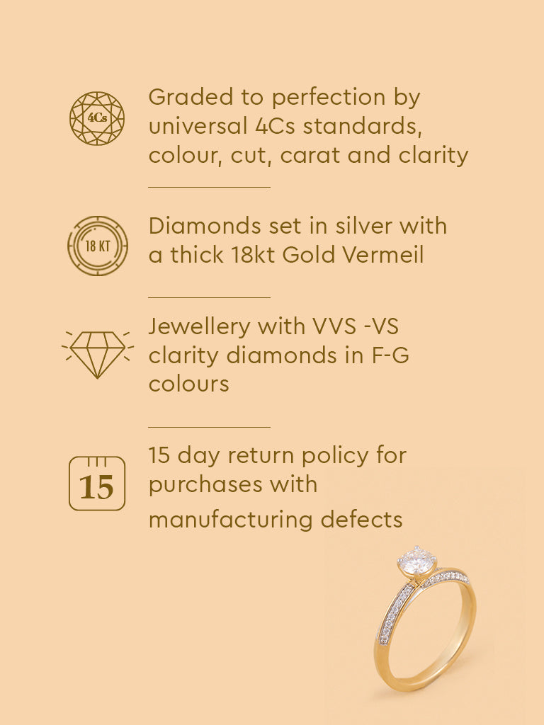 Radiant Round Lab Diamond Solitaire Ring