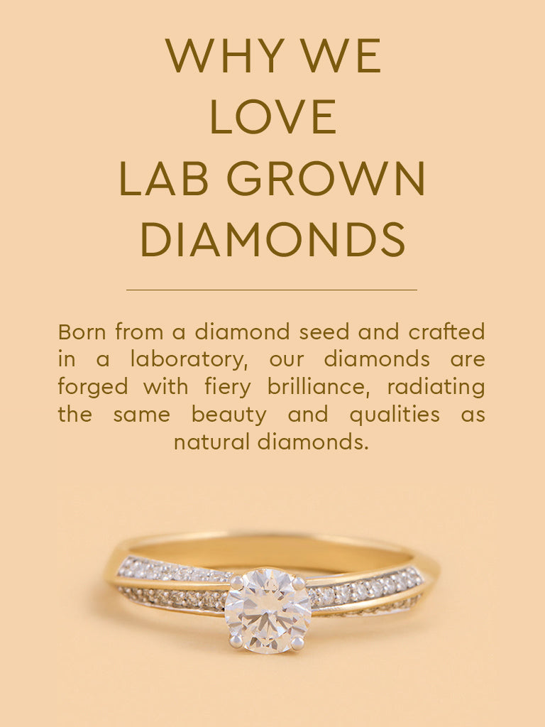 Radiant Round Lab Diamond Solitaire Ring