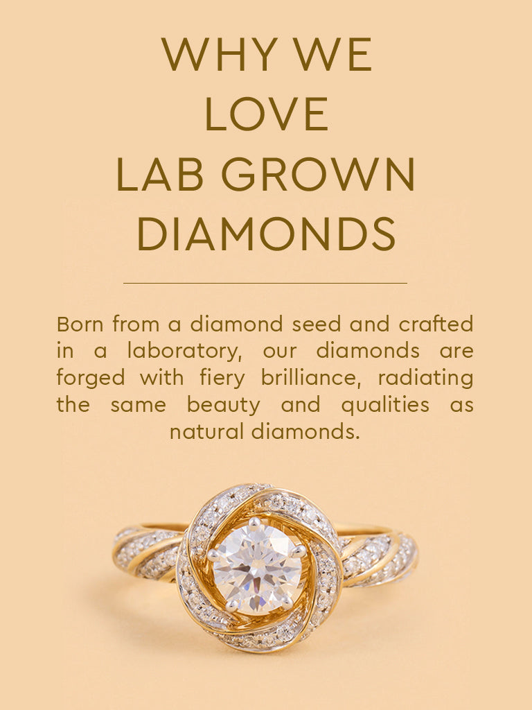 Infinity Solitaire Lab Diamond Ring