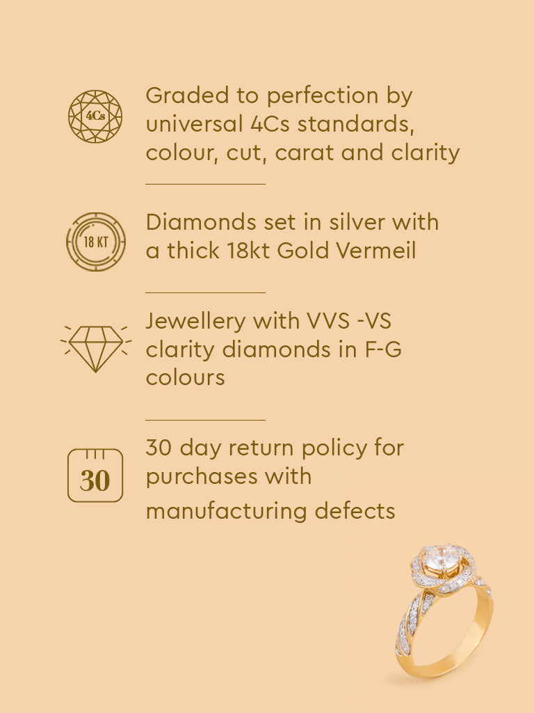Infinity Solitaire Lab Diamond Ring