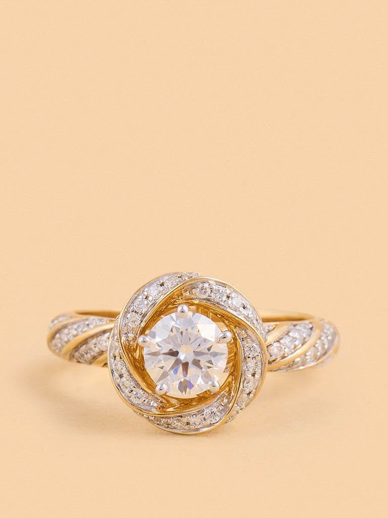 Infinity Solitaire Lab Diamond Ring
