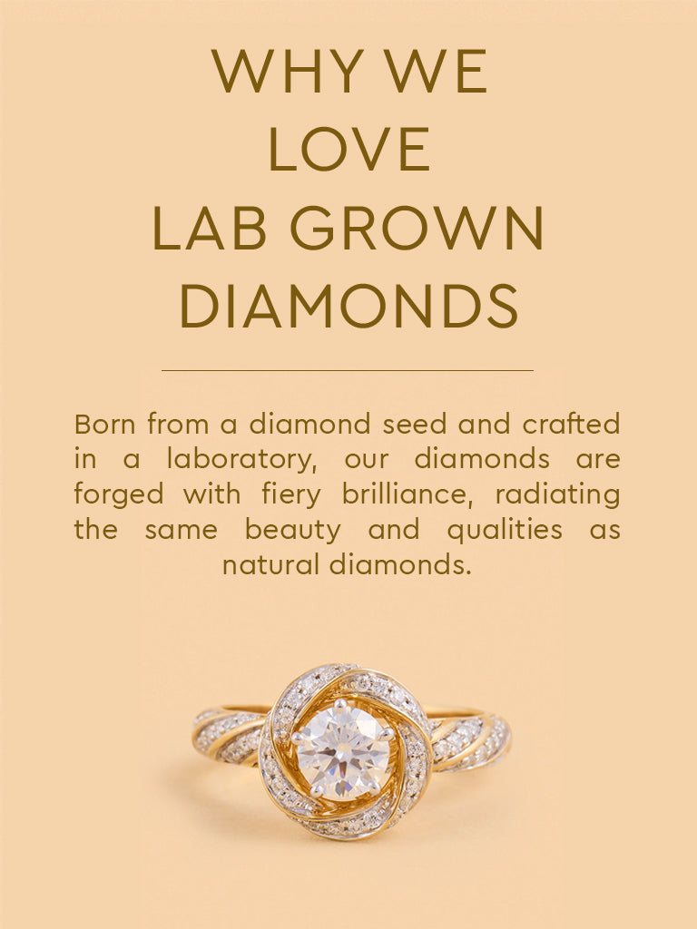 Infinity Solitaire Lab Diamond Ring