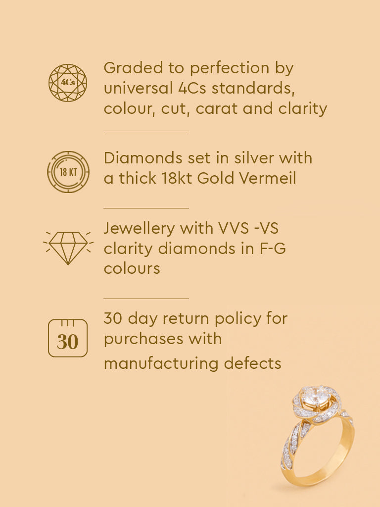 Infinity Solitaire Lab Diamond Ring