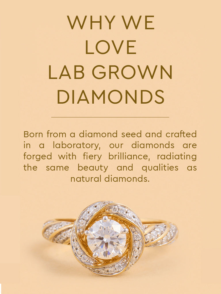 Infinity Solitaire Lab Diamond Ring