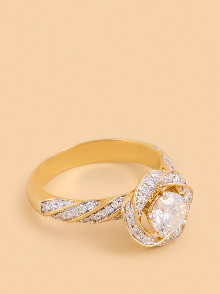 Infinity Solitaire Lab Diamond Ring