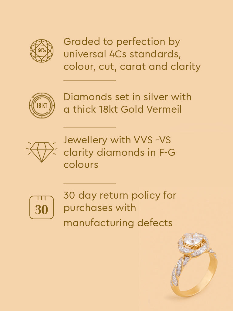 Infinity Solitaire Lab Diamond Ring