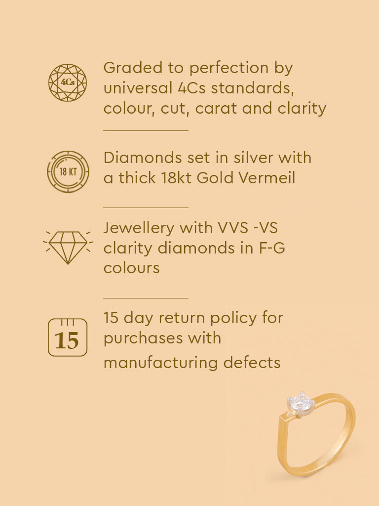 Brilliant Solitaire Lab Diamond Ring
