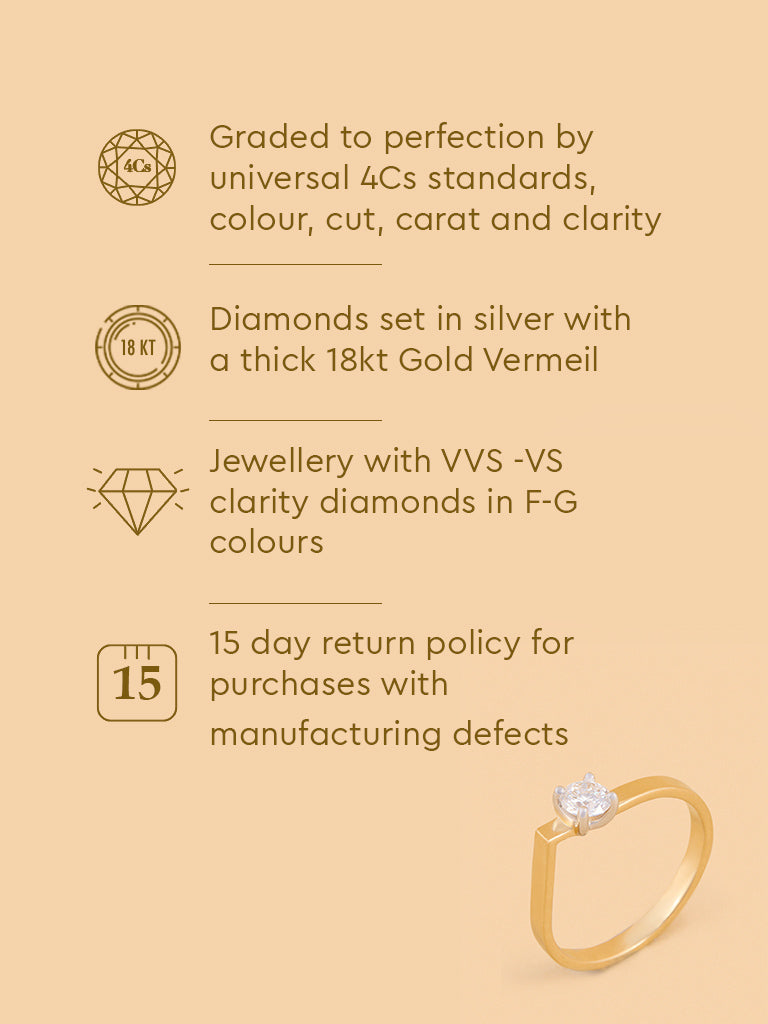 Brilliant Solitaire Lab Diamond Ring