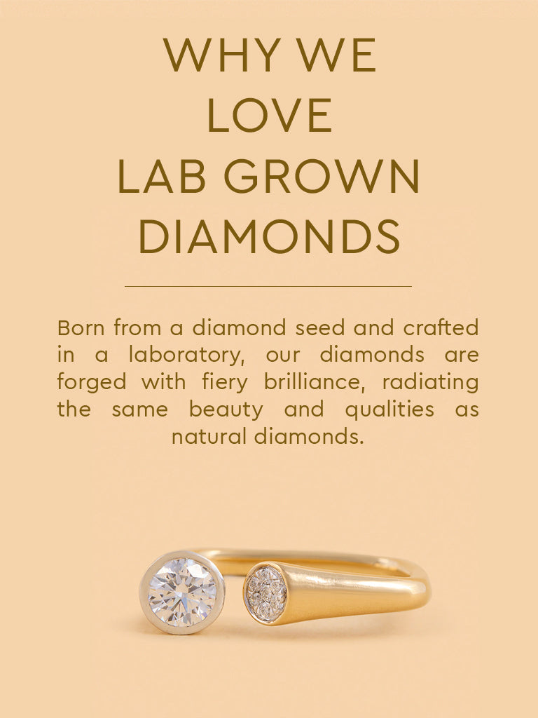 Elegant Twin Lab Diamond Ring