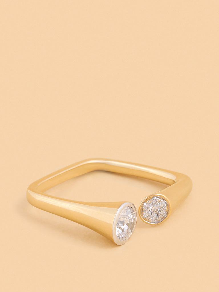 Elegant Twin Lab Diamond Ring