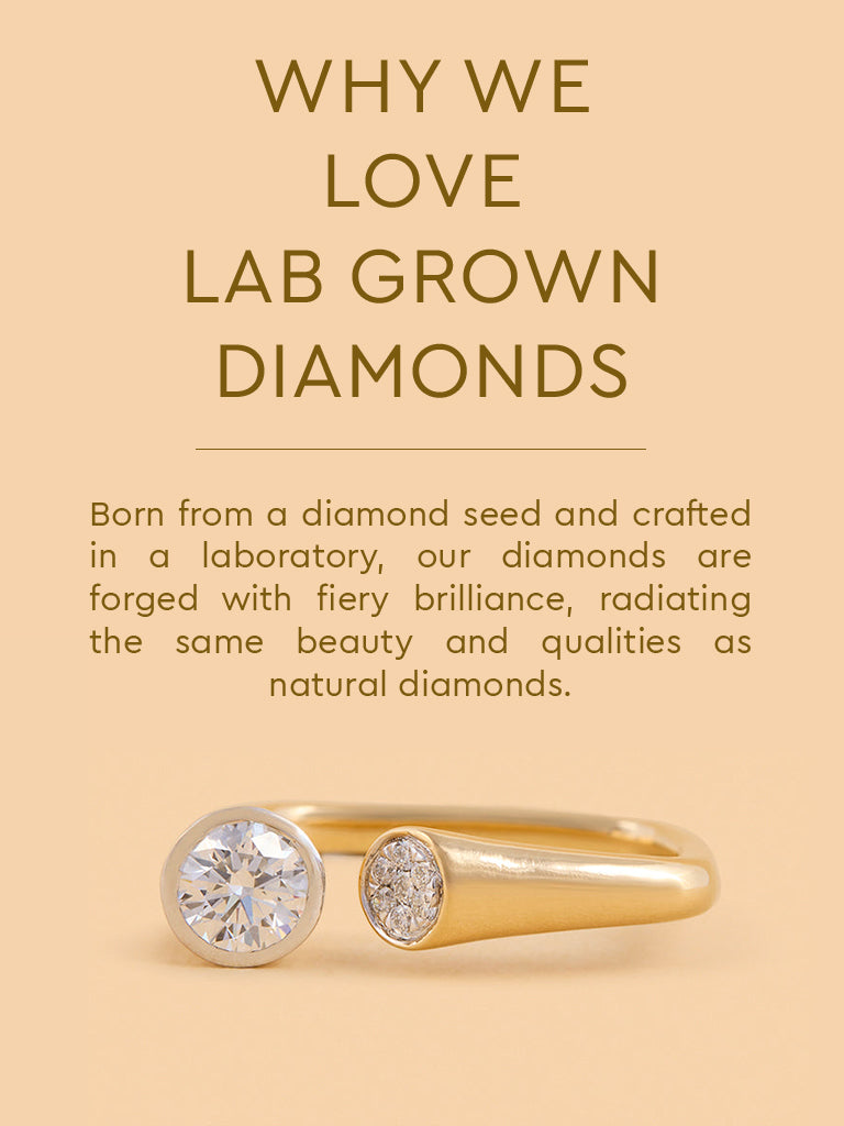 Elegant Twin Lab Diamond Ring