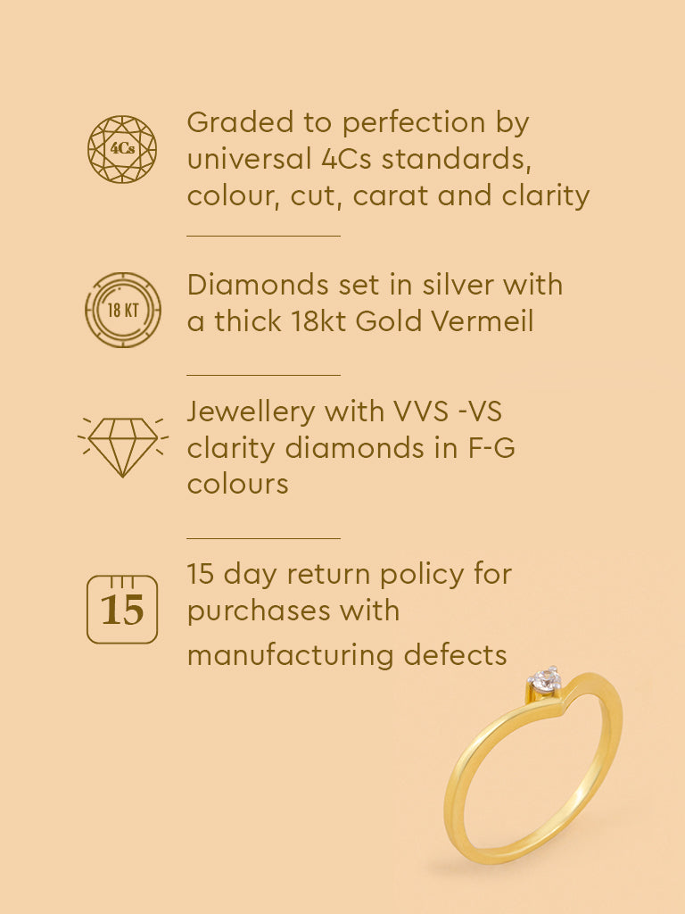 Sleek Wave Lab Diamond Ring
