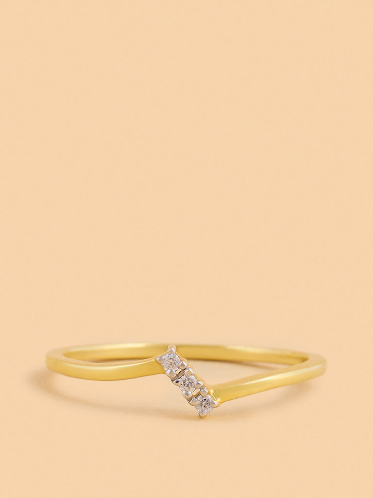 Chic Ring with Cluster Set Lab Diamond