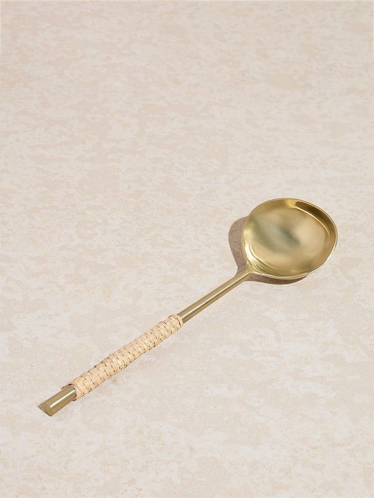 Westside Home Dull Gold Serving Spoon - Large
