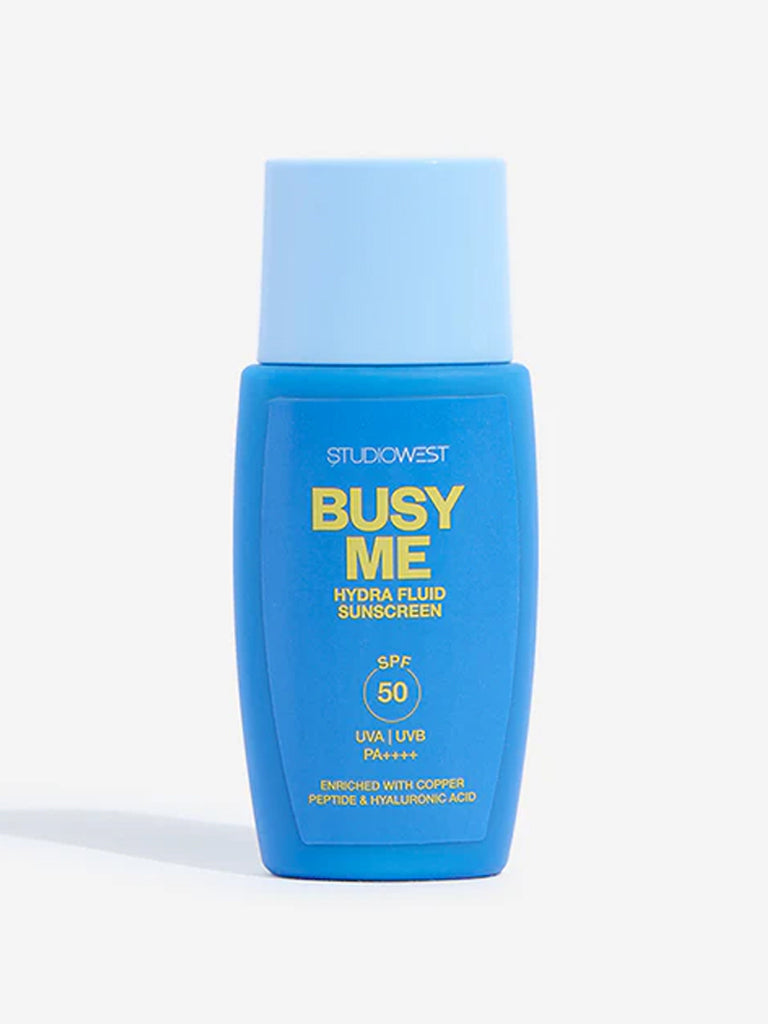 Studiowest Busy Me SPF 50 PA++++ Hydra Fluid Sunscreen - 50 gm