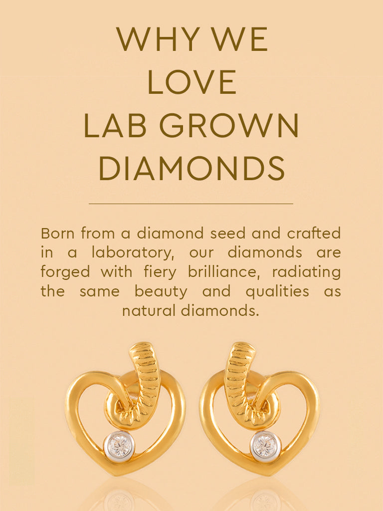 Twisted Lab Diamond Rope Heart Studs