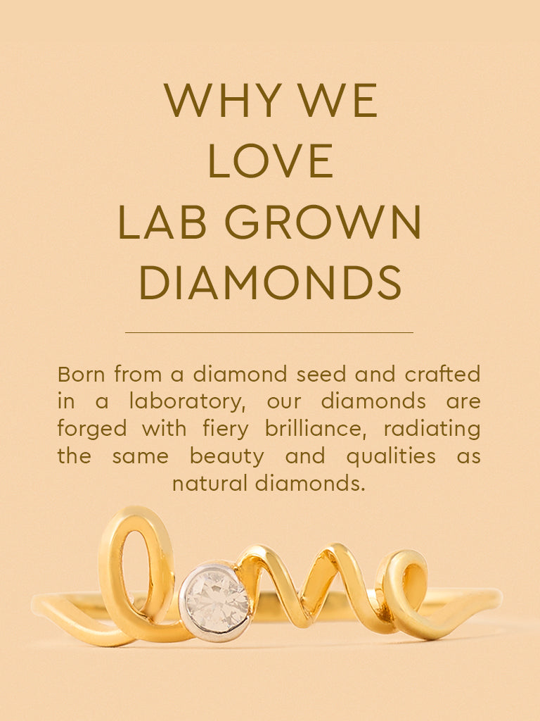 Elegant Lab Diamond Love Spell Ring