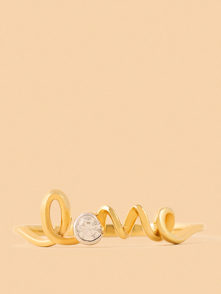 Elegant Lab Diamond Love Spell Ring