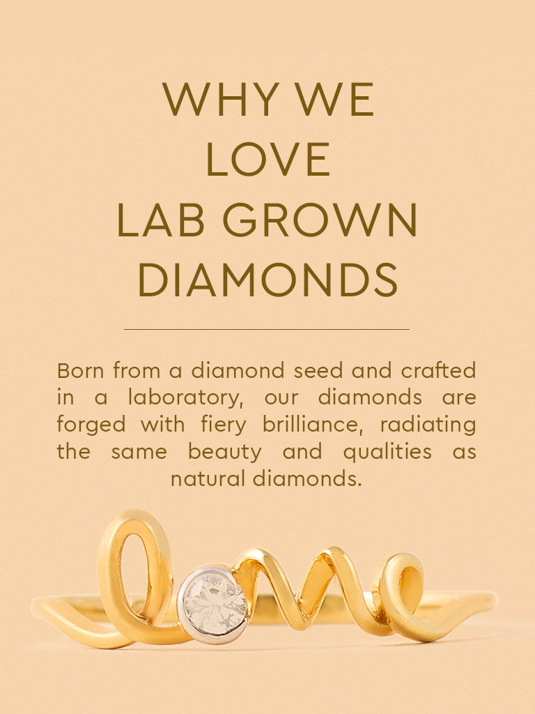 Elegant Lab Diamond Love Spell Ring