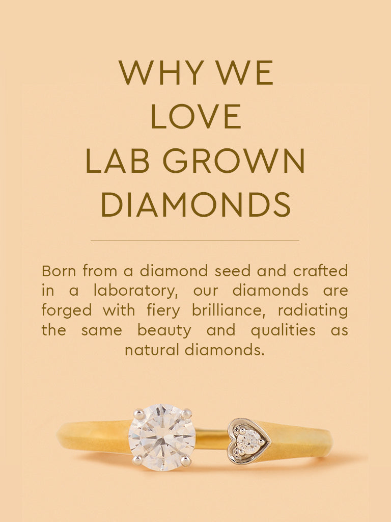 Twinlab Diamond Heart Open Ring