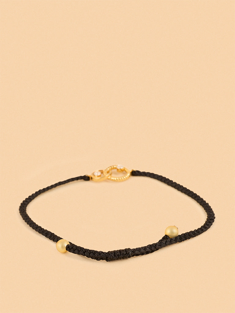 Gold Interlocked Ring Bracelet