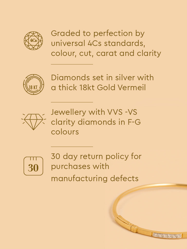 Gold Metal and Linear Bracelet