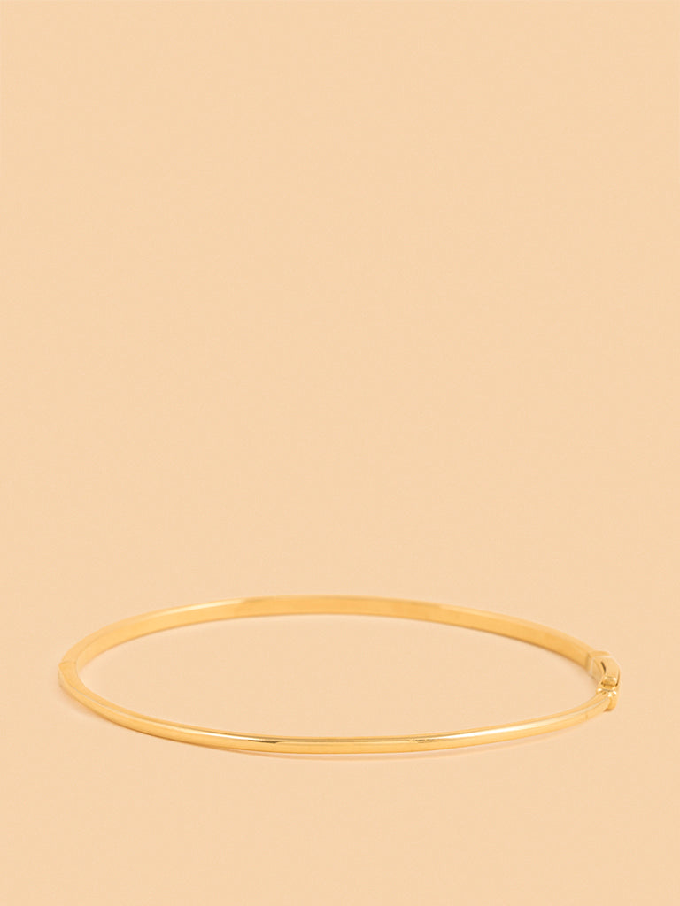 Gold Metal and Linear Bracelet