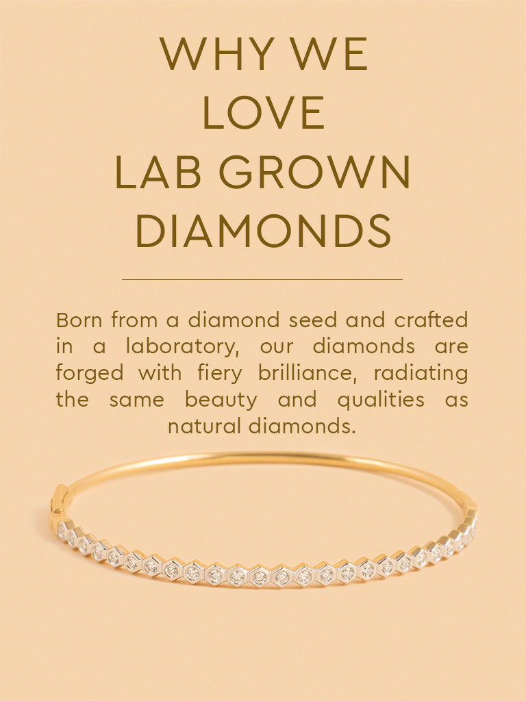 Gold Hexagon Linear Bracelet