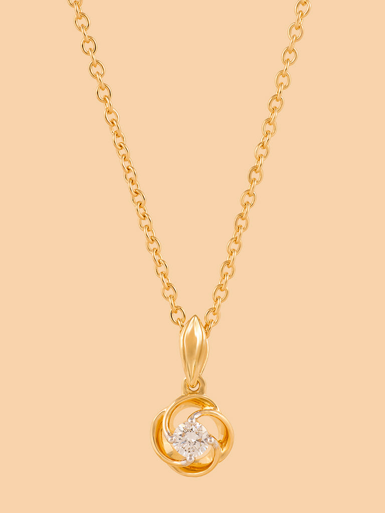 Mystic Spiral Lab-Diamond Necklace
