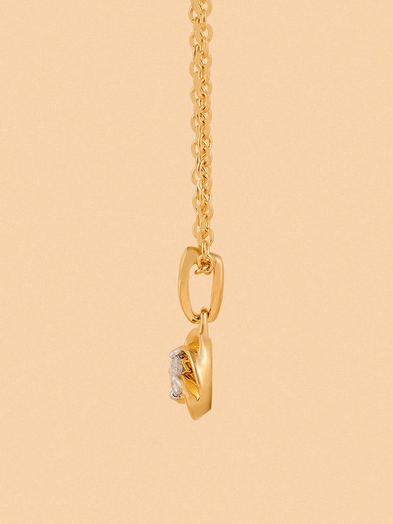 Mystic Spiral Lab-Diamond Necklace