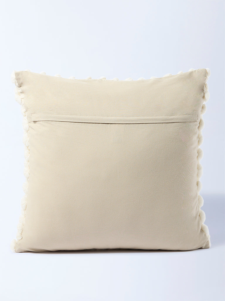 Westside Home White Popcorn Textured Cushion Cover