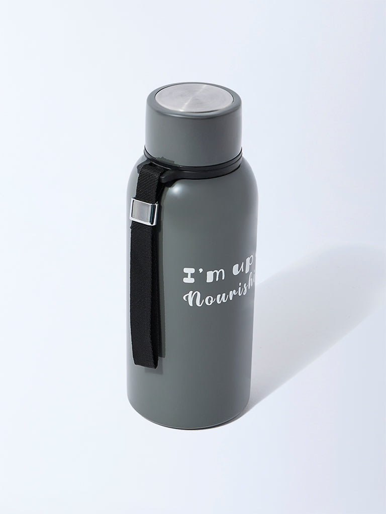 Westside Home Grey Typographic Water Bottle