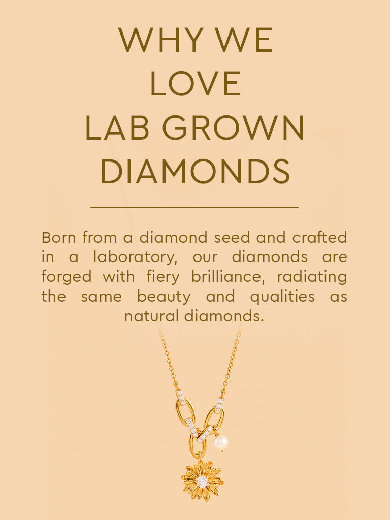 Gold Pearl Daisy Gold Plated Necklace