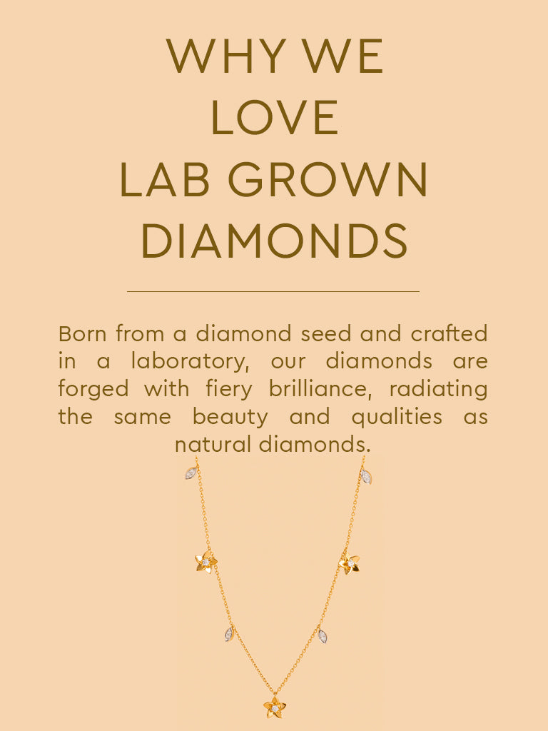 Gold Classic Floral Stone Necklace