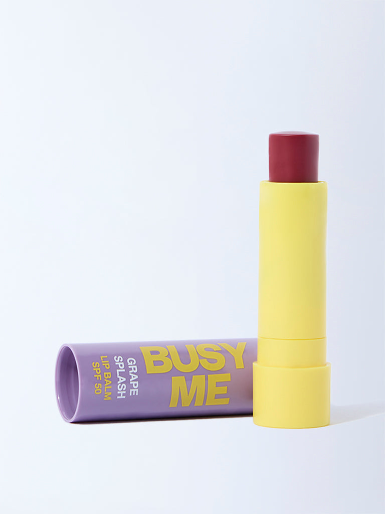 Studiowest Busy Me Grape Splash Lip Balm with SPF 50 - 4.5 gm