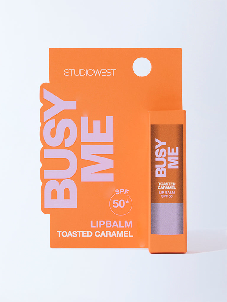 Studiowest Busy Me Toasted Caramel Lip Balm with SPF 50 - 4.5 gm