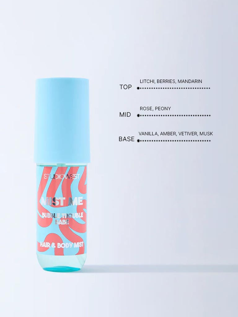 Studiowest Mist Me Bubble Trouble Babe Hair and Body Mist - 100 ml