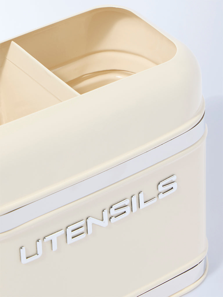 Westside Home Ivory Utensil Caddy