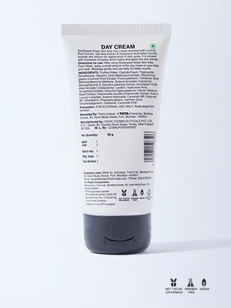 Studiowest Shark Skin Killa Day Cream with SPF 30 - 50 gm