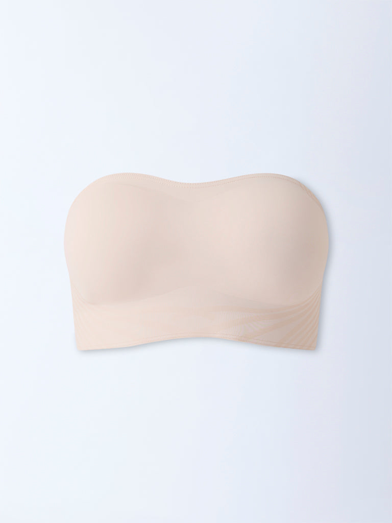 Wunderlove Light Beige Shadow Sculpt Padded Bandeau Bra
