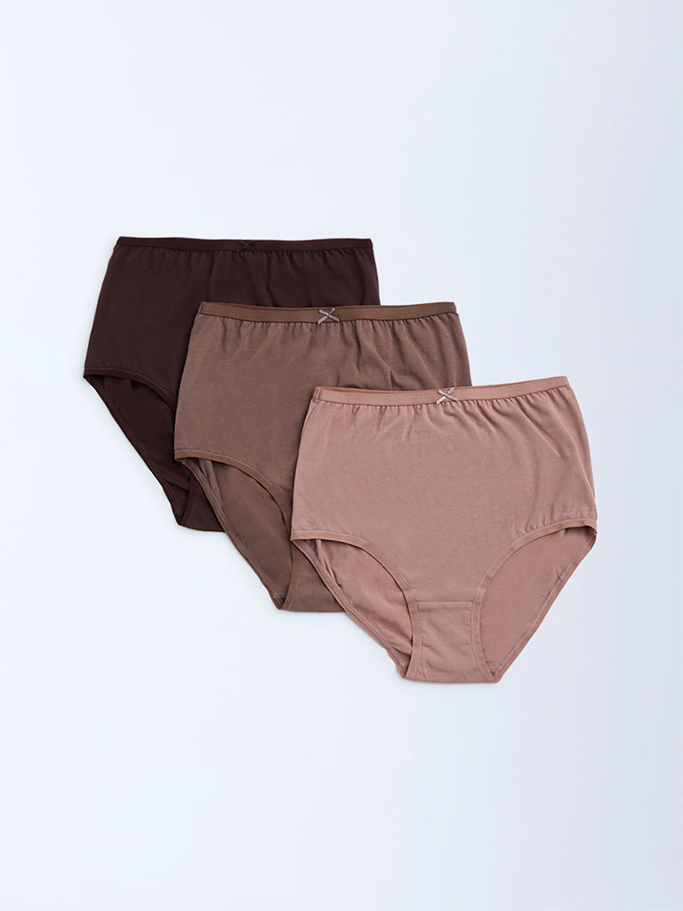 Wunderlove 3-Pack Cotton-Blend Full Briefs
