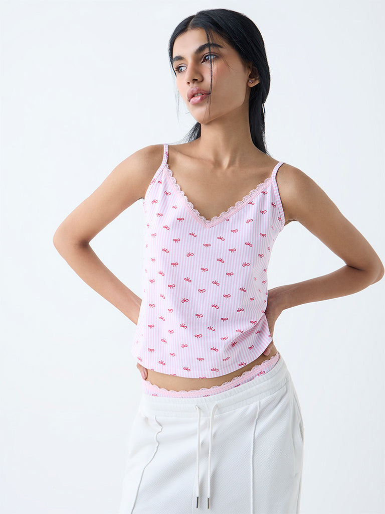 Superstar 2-Pack Printed Cotton-Blend Camisoles
