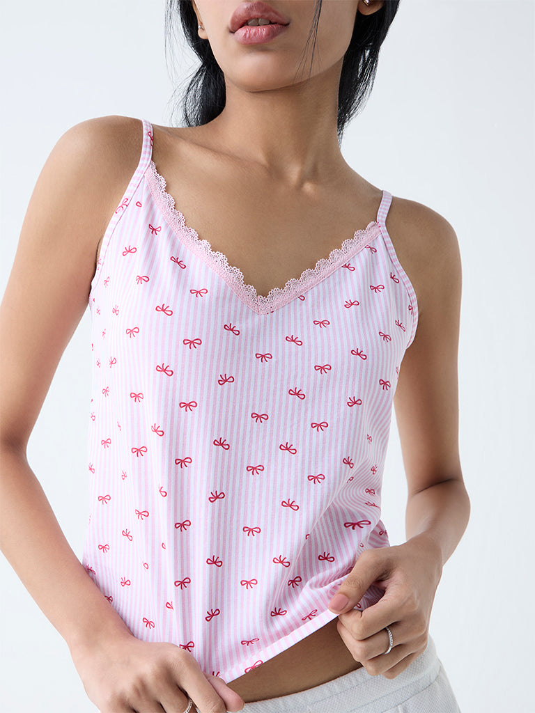 Superstar 2-Pack Printed Cotton-Blend Camisoles