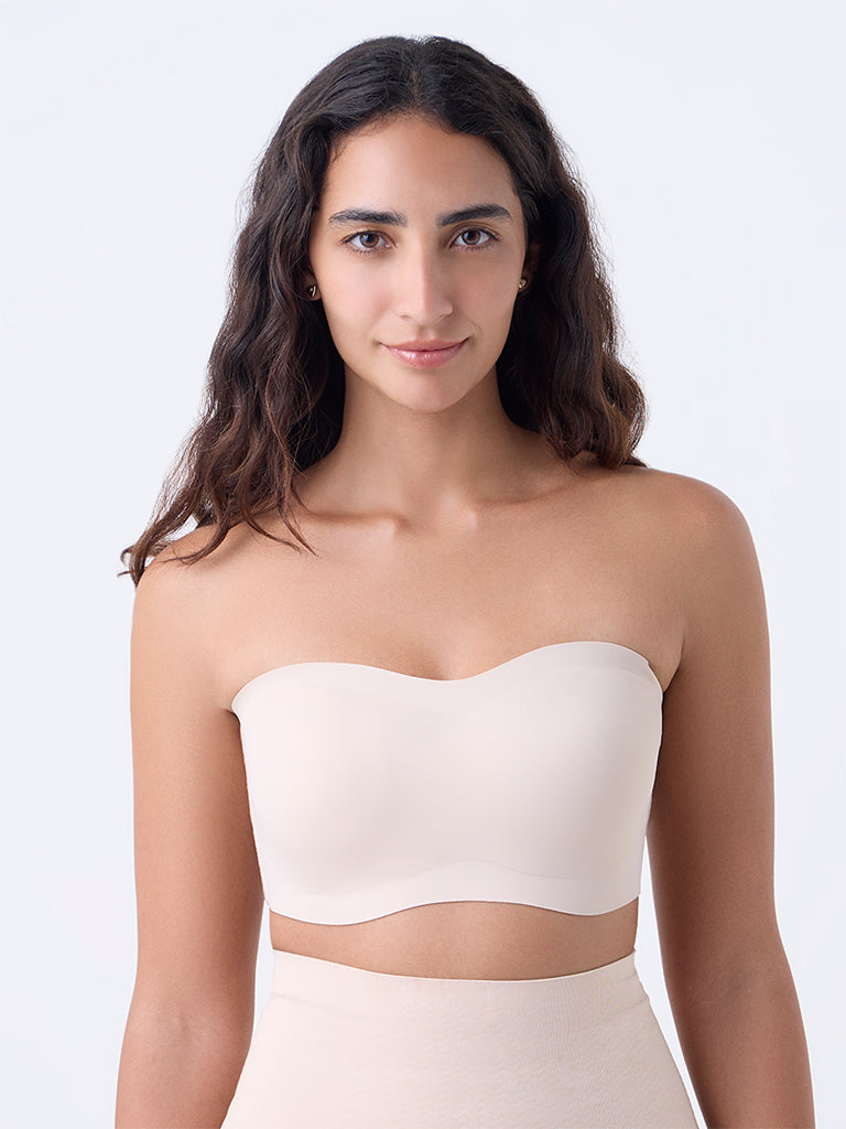 Wunderlove Light Beige Invisible Supergrip Padded Bra
