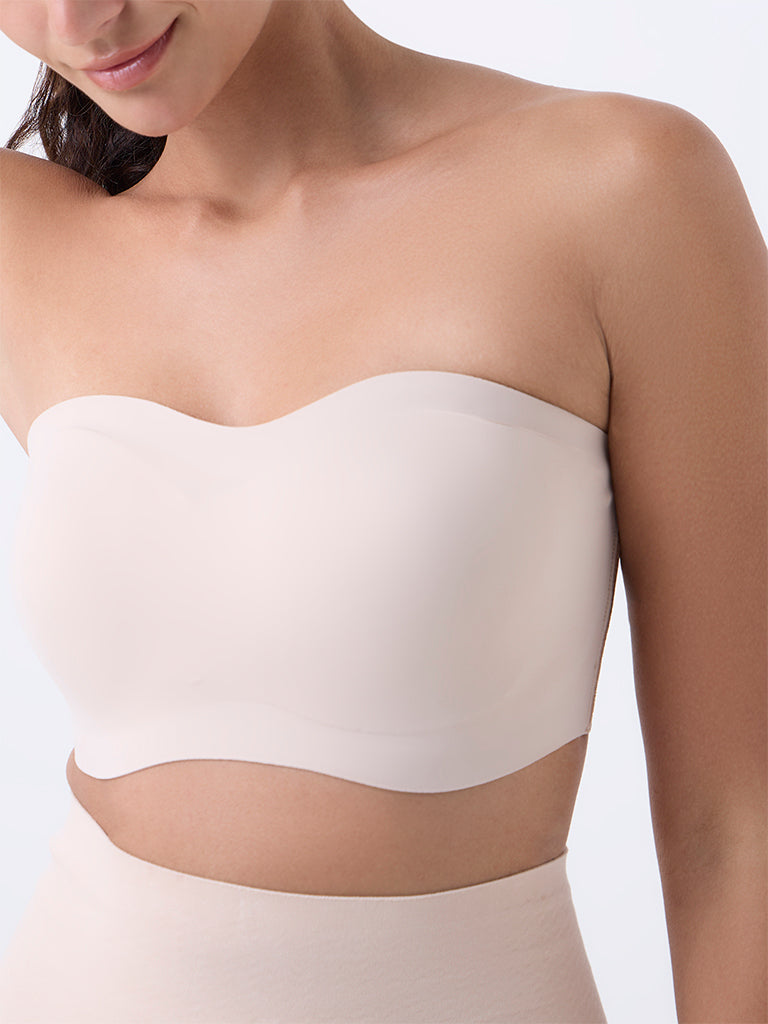 Wunderlove Light Beige Invisible Supergrip Padded Bra