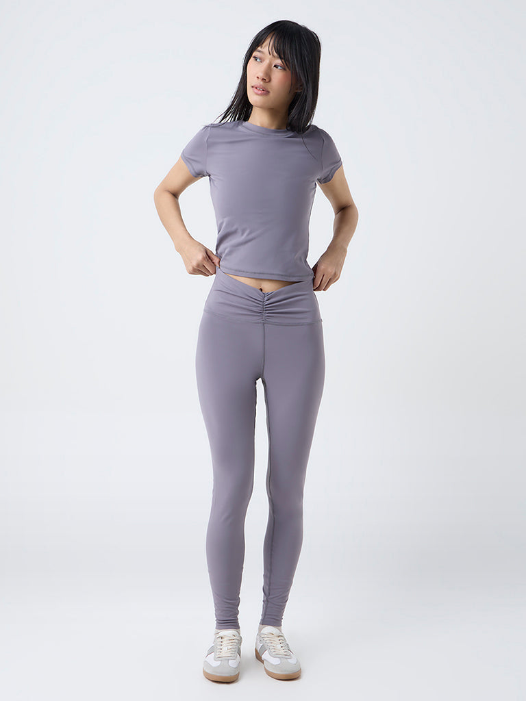 Nuoflexx Dusty Mauve Solid T-Shirt